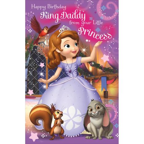 Daddy From Your Little Princess Sofia The First Birthday Card.